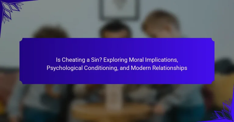 Is Cheating a Sin? Exploring Moral Implications, Psychological Conditioning, and Modern Relationships
