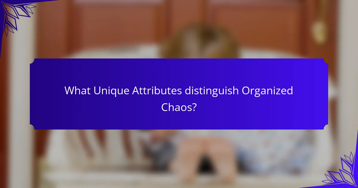What Unique Attributes distinguish Organized Chaos?